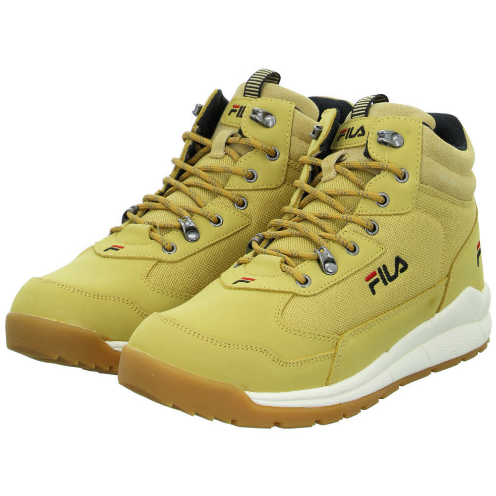 beige fila shoes