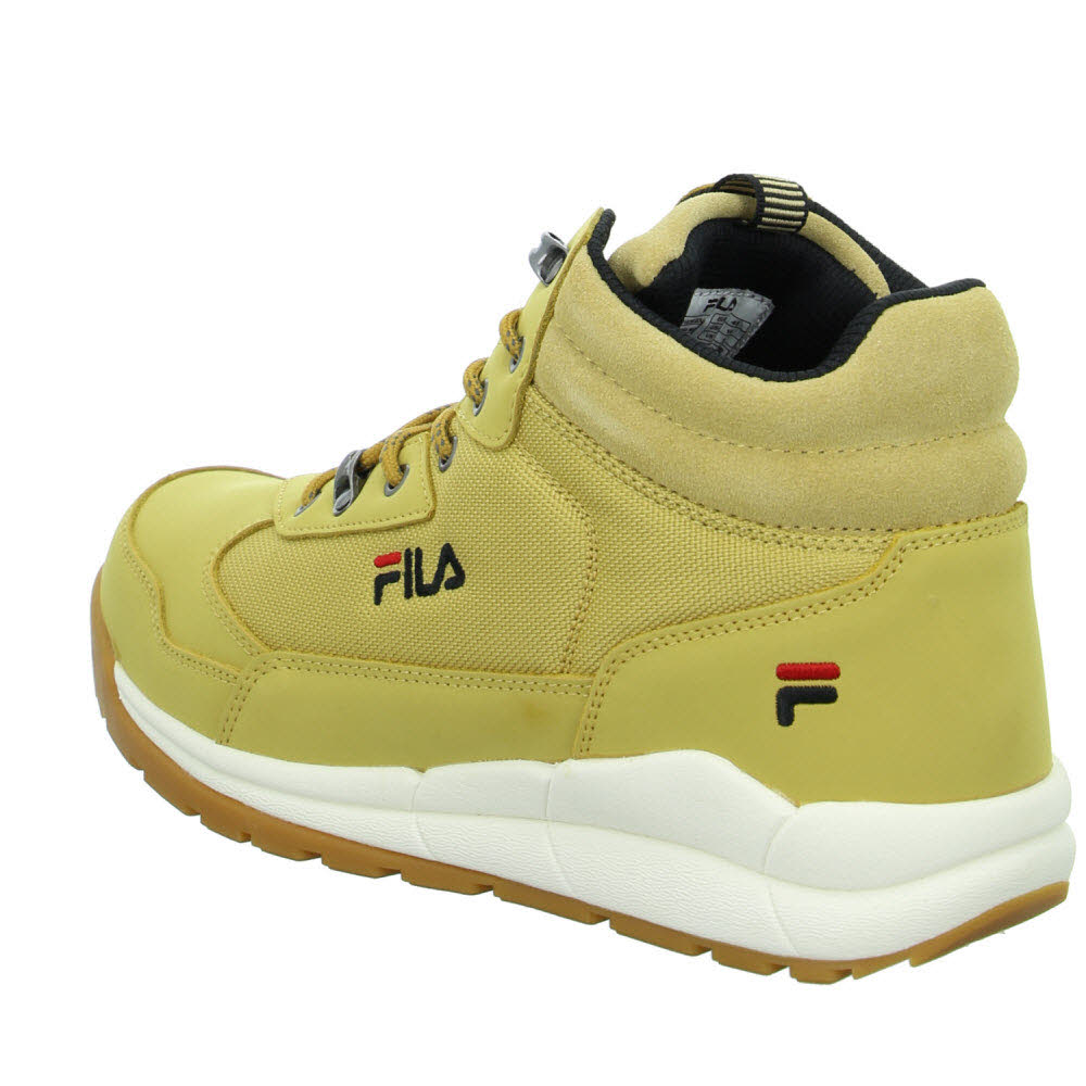 beige fila trainers